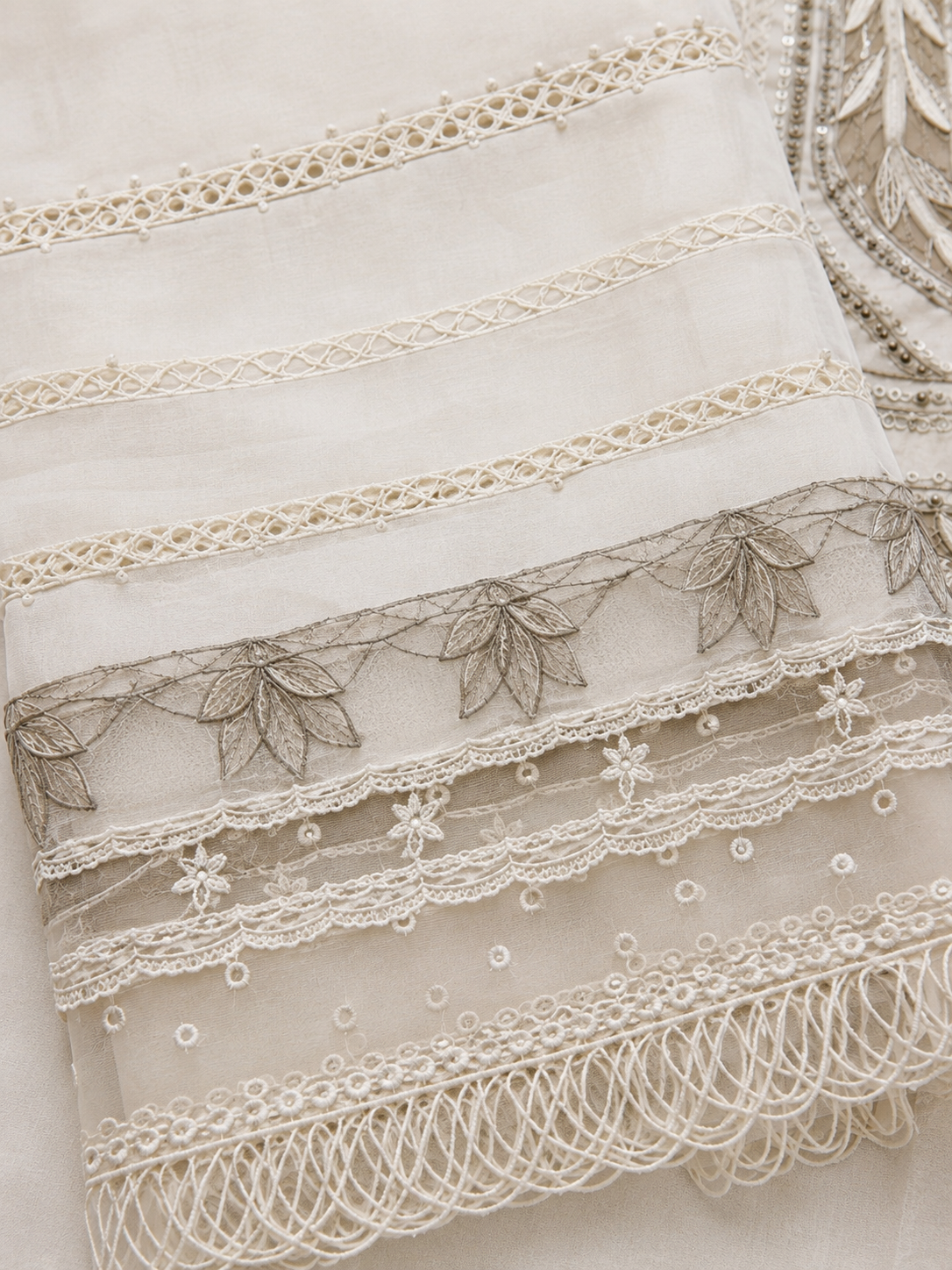 MARIA.B 3 Piece Unstitched Embroidered Pure Cotton Lawn Suit
