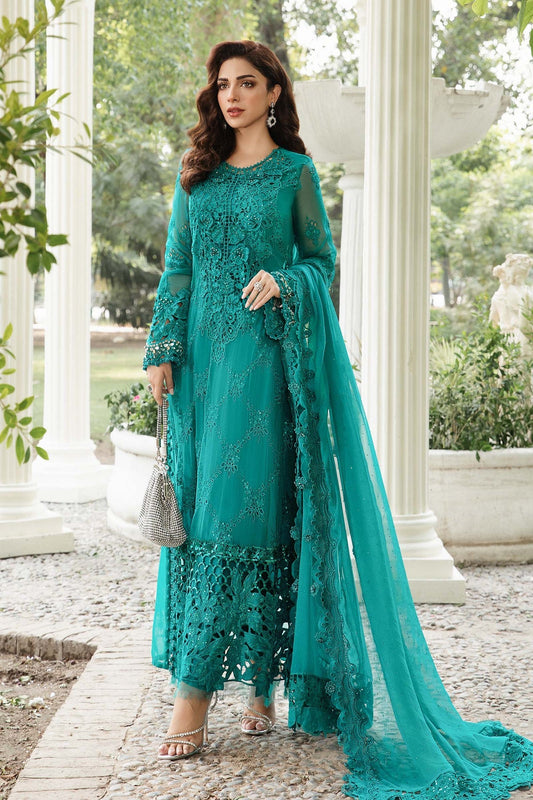 MARIA.B 3 Piece Unstitched Embroidered Chiffon Suit