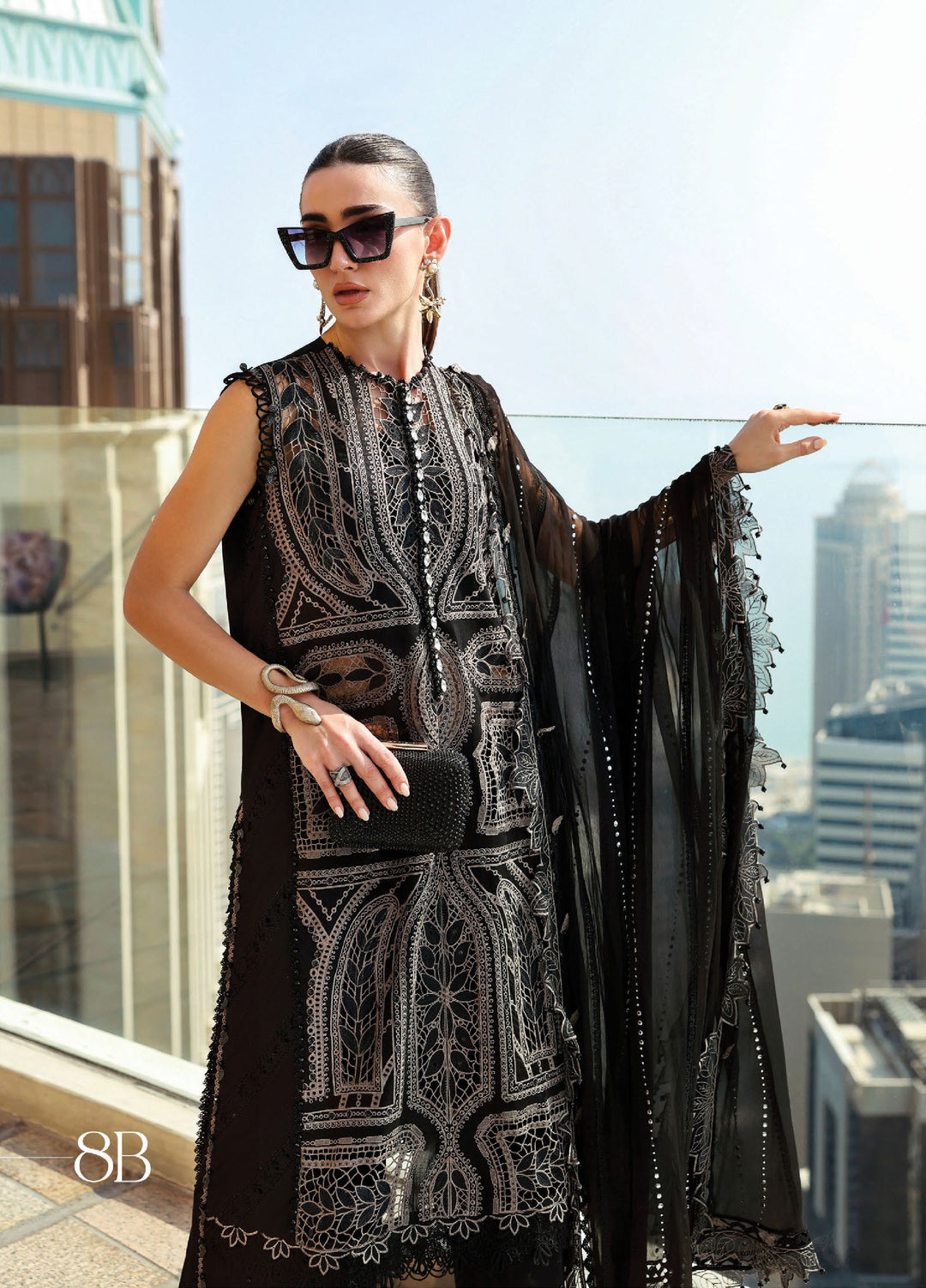 MARIA.B 3 Piece Unstitched Embroidered Pure Cotton Lawn Suit
