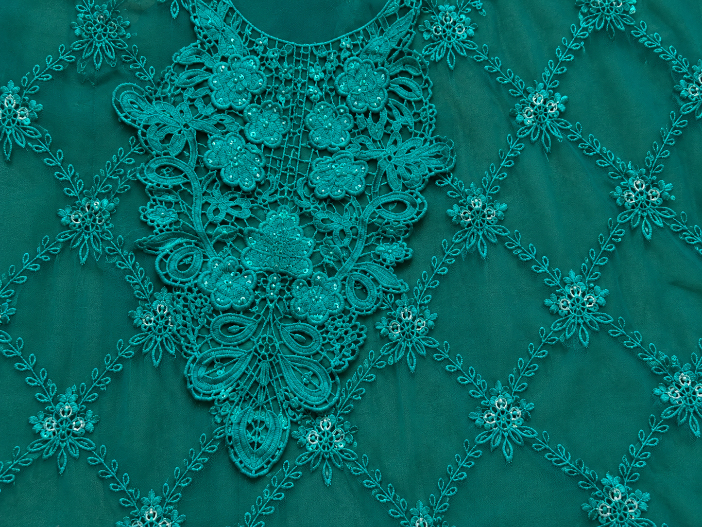 MARIA.B 3 Piece Unstitched Embroidered Chiffon Suit