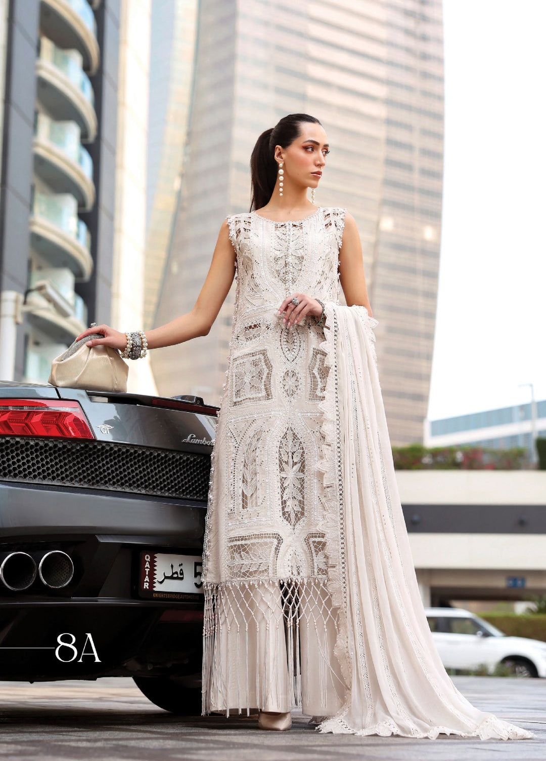 MARIA.B 3 Piece Unstitched Embroidered Pure Cotton Lawn Suit